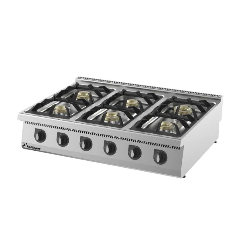 Kalitegaz C1290G 900 Seri Set Üstü Ocak Altılı 120×90 Cm Gazlı