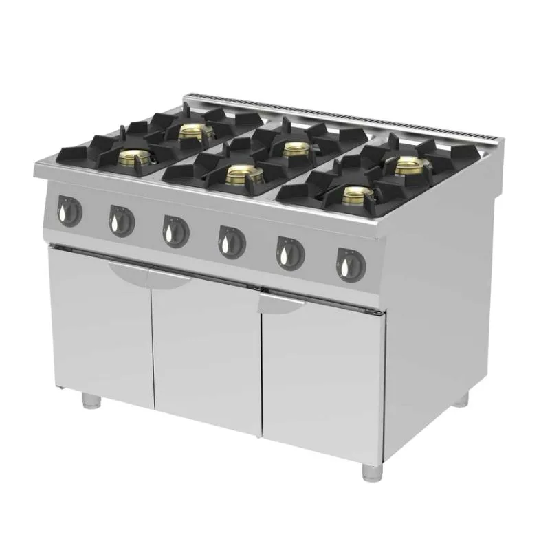 Kalitegaz CCS1290G 900 Seri Altılı Ocak Dolaplı 120×90 Cm Gazlı