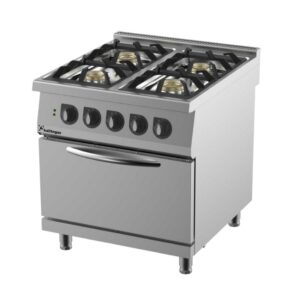 Kalitegaz CO8090GE 900 Seri Dörtlü Kuzine Fırın Dolaplı 80×90 Cm Gazlı & Elektrikli 400 V