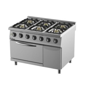 Kalitegaz CO1290GE 900 Seri Altılı Kuzine Fırın Dolaplı 120×90 Cm Gazlı & Elektrikli 400 V