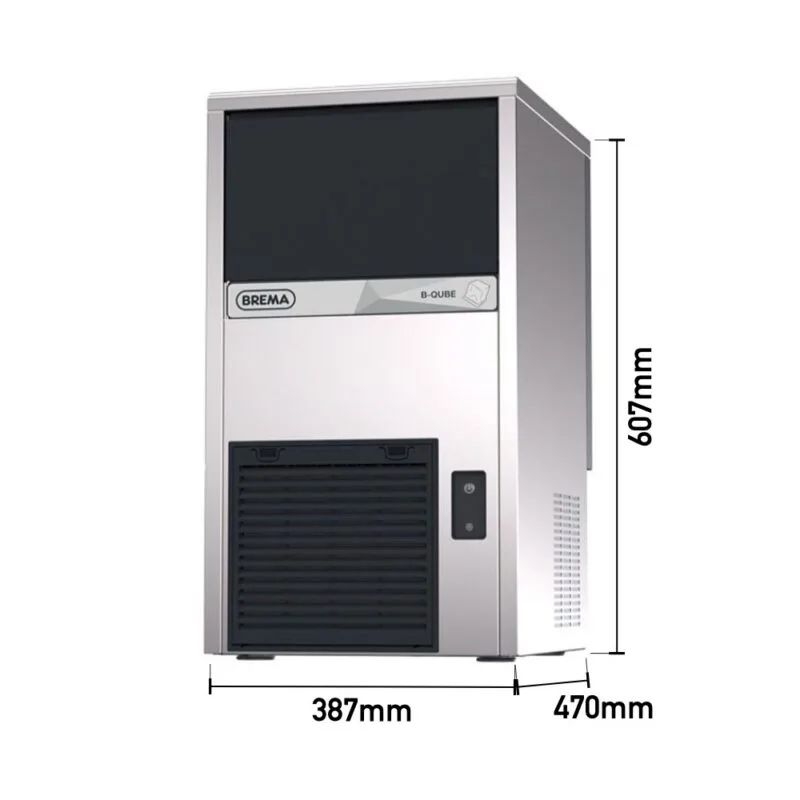 Brema CB 249 HC B-QUBE Küp Buz Makinesi 29 kg/gün Kapasiteli Otomatik Temizleme Sistemi