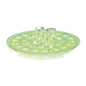 Zicco ZCP 313-Y Polikarbon Shot Servis Standı 35'li 42 cm Yeşil