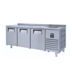 İceinox CTS 440 S CR Tezgah Tip 3 Kapılı Evyeli Buzdolabı 440 L 430 K 200x60x85 Cm