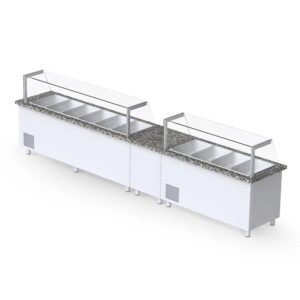 İceinox STH F 515 CR 3 Kapılı Servis Buzdolabı 430 K 200x80x132 Cm 515 L