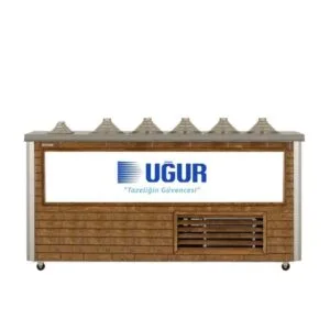 Uğur UDM 5+2 MF Ahşap Sosluklu Dondurma Fıçısı