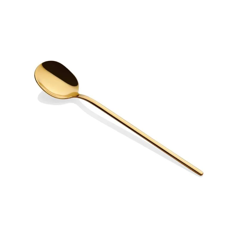 The Mia Çay Kaşığı 6 Parça - 13 Cm Parlak Gold