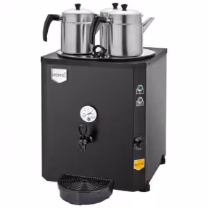 Remta DE10 Jumbo Çay Makinesi 3 Demlikli 40 Litre Elektrikli Siyah