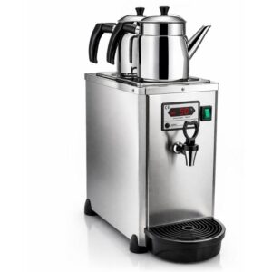 Remta DE18 2 Demlikli Dijital Jumbo Çay Makinesi Elektrikli 5.5 Litre Şamandıralı İnox