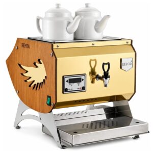 Remta DE30 2 Demlikli Angel Model Çay Makinesi Şamandıralı Elektrikli Gold 8.5 Litre