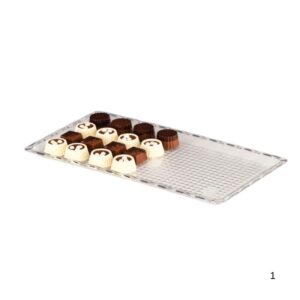 Zicco ZCP 224/1 Polycarbonat Çikolata Teşhir Tepsi 15 X 30 Cm