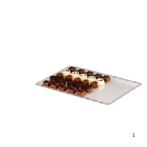 Zicco ZCP 225/1 Polycarbonat Çikolata Teşhir Tepsi 20 X 30 Cm