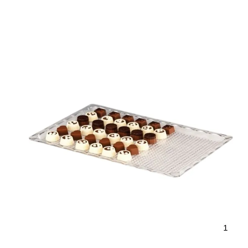 Zicco ZCP 229/1 Polycarbonat Çikolata Teşhir Tepsi 25 X 40 Cm