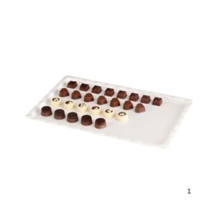 Zicco ZCP 229/2 Polycarbonat Çikolata Teşhir Tepsi 25 X 40 Cm