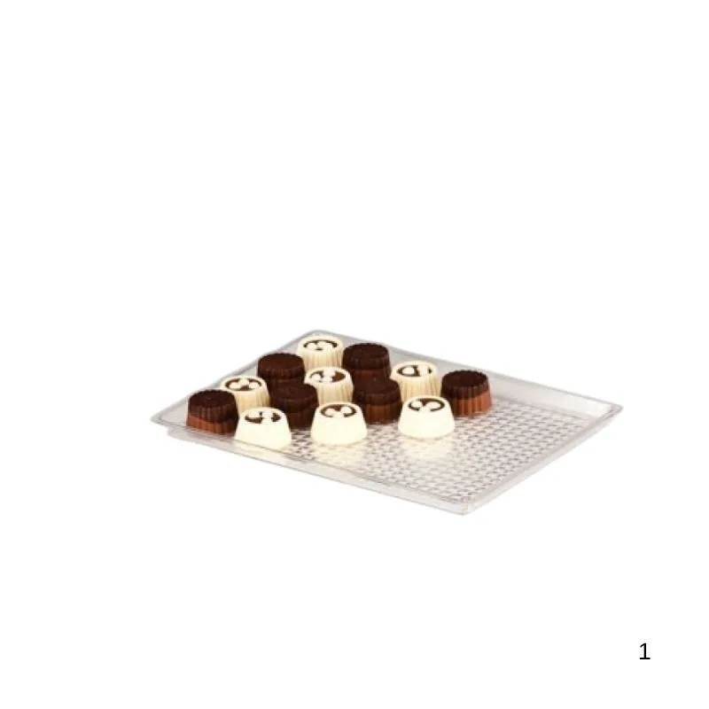 Zicco ZCP 252 Polycarbonat Çikolata Teşhir Tepsi 17,5 X 23,5 Cm