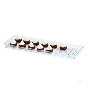Zicco ZCP 460 Polycarbonat Çikolata Teşhir Tepsi 10 X 30 Cm