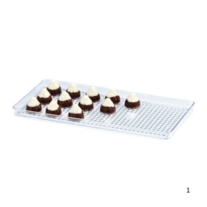 Zicco ZCP 461 Polycarbonat Çikolata Teşhir Tepsi 15 X 30 Cm