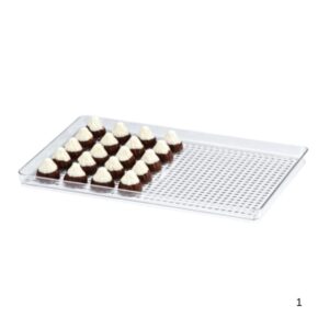 Zicco ZCP 462 Polycarbonat Çikolata Teşhir Tepsi 20 X 30 Cm