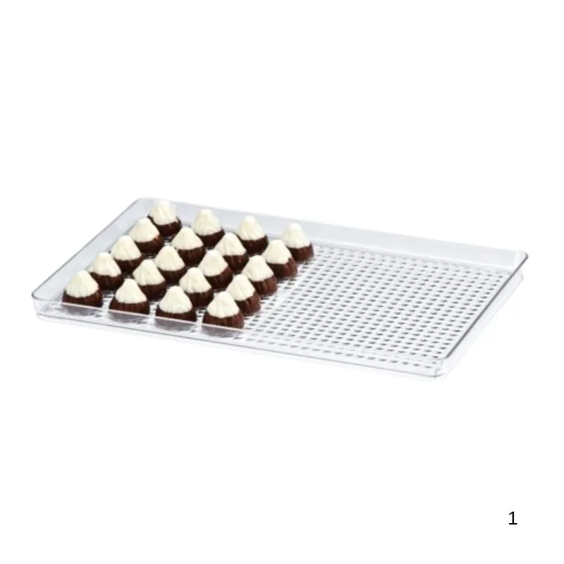 Zicco ZCP 462 Polycarbonat Çikolata Teşhir Tepsi 20 X 30 Cm