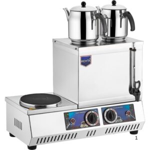 Remta K31A 20 Model Çift Demlikli Pleytli Çay Ocağı, 14 L, Elektrikli