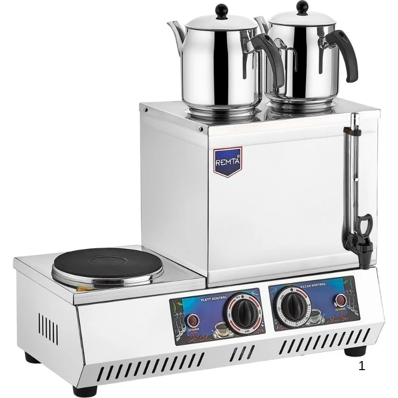 Remta K31A 20 Model Çift Demlikli Pleytli Çay Ocağı, 14 L, Elektrikli