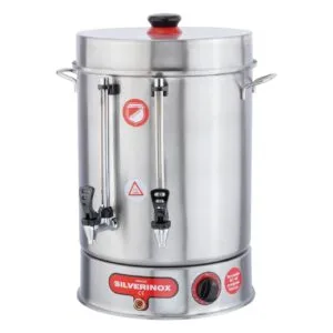 Silverinox İkazlı Metal Musluklu Çay Makinesi 12 lt