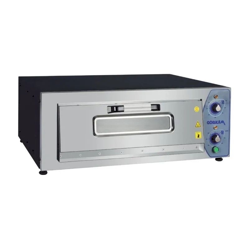 Görkem P620-1G Tek Katlı Pizza Fırını Gazlı 30 Cm x 4 Adet Pizza Kapasiteli