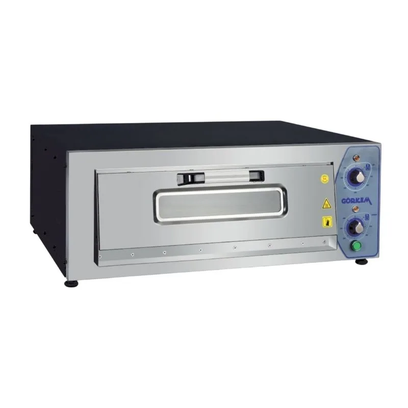 Görkem P920-1G Tek Katlı Pizza Fırını Gazlı 30 cm x 6 Adet Pizza Kapasiteli
