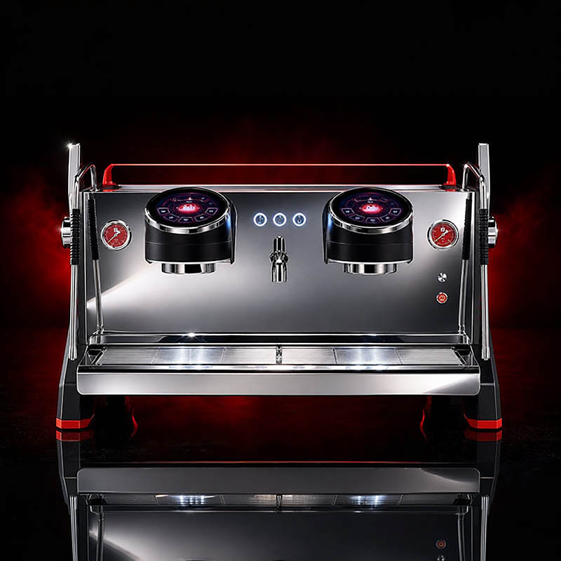 Felvini Raptor Tam Otomatik Espresso Kahve Makinesi Yüksek Kaşık T3 Multi-Boiler PID Kontrollü 2 Gruplu Siyah