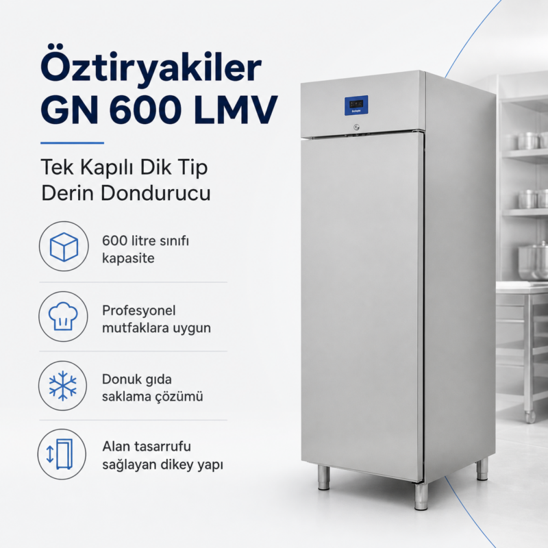 d37894-1.png Öztiryakiler GN 600 LMV tek kapılı dik tip derin dondurucu
