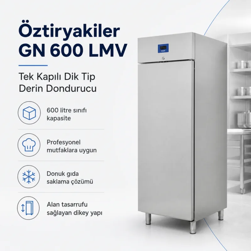 Öztiryakiler 600 LMV Derin Dondurucu Tek Kapılı Dik Tip Ekonomik
