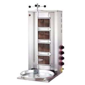 Silverinox Doğalgazlı CE Döner Ocağı 4 Radyanlı