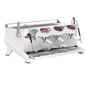 Felvini Raptor Tam Otomatik Espresso Kahve Makinesi Yüksek Kaşık T3 Multi-Boiler PID Kontrollü 3 Gruplu Beyaz