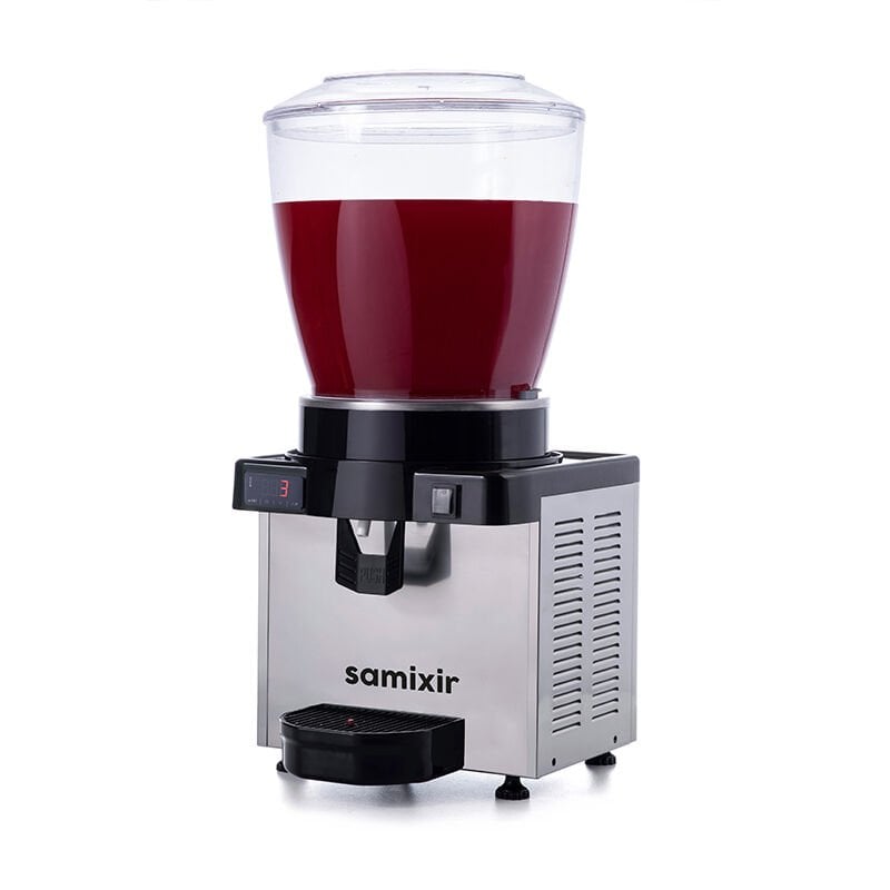 Samixir M22 Panoramik Soğuk İçecek Dispenseri, 22 Lt, Karıştırıcılı, Inox, Dijital