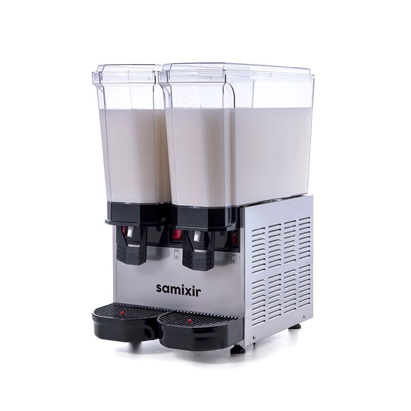 Samixir 40.MMI Klasik Twin Soğuk İçecek Dispenseri, 20+20 Lt, Çift Karıştırıcılı, Inox