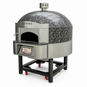 Venarro DYK-08 Döner Tabanlı Gazlı Pizza Fırını, Siyah, Ø 300 mm 9 Pizza