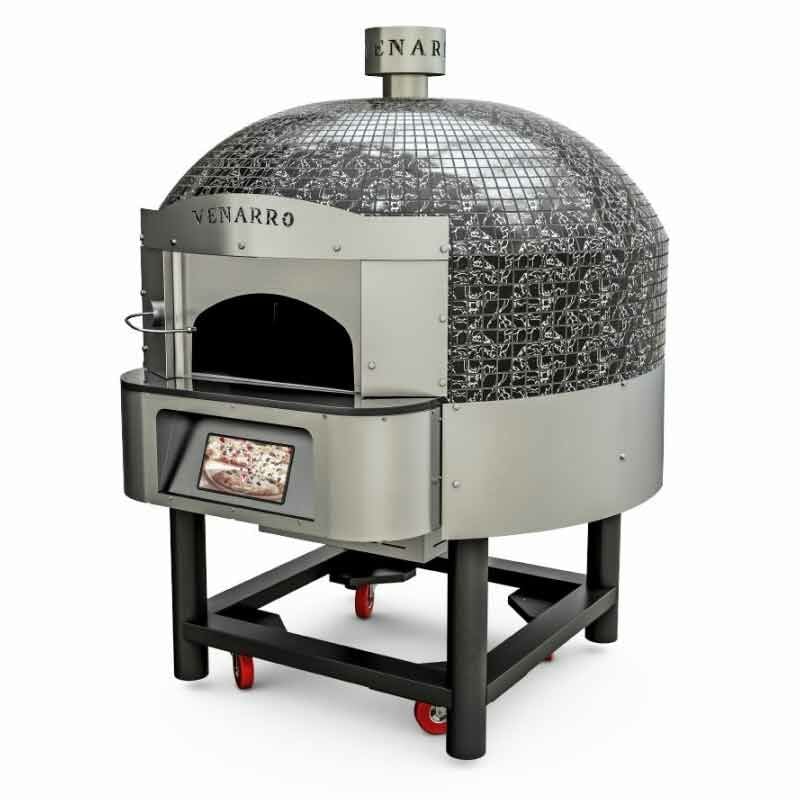Venarro DYK-08 Döner Tabanlı Gazlı Pizza Fırını, Siyah, Ø 300 mm 9 Pizza