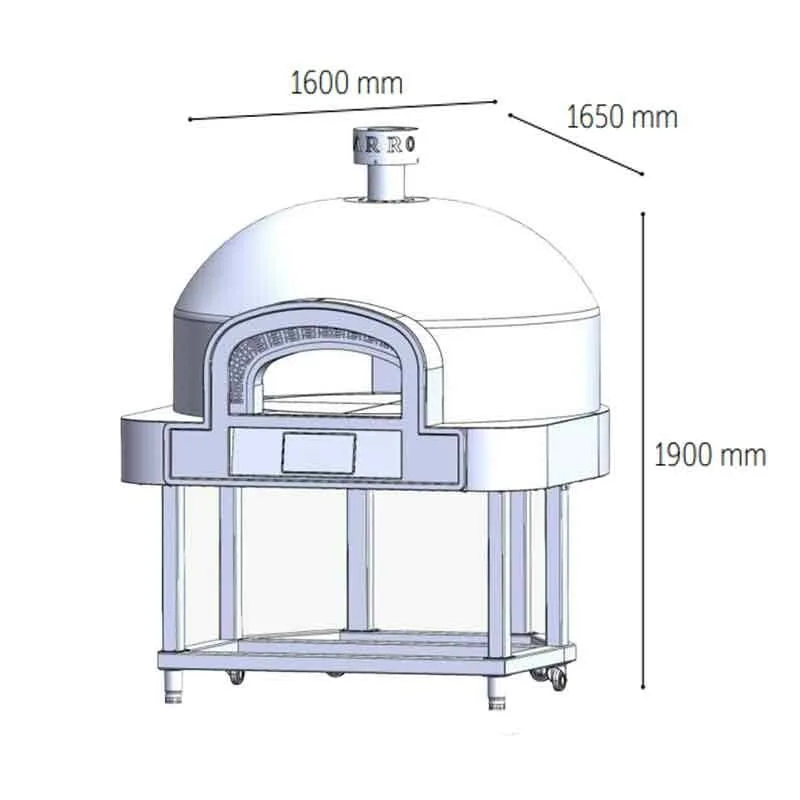 Venarro DYK-02 Katlanabilir Sabit Tabanlı Elektrikli Pizza Fırını, Ø 300 mm 6 Pizza