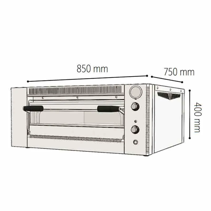 Venarro DYP-4 Pizza Fırını Elektrikli, Ø 250 mm x 4
