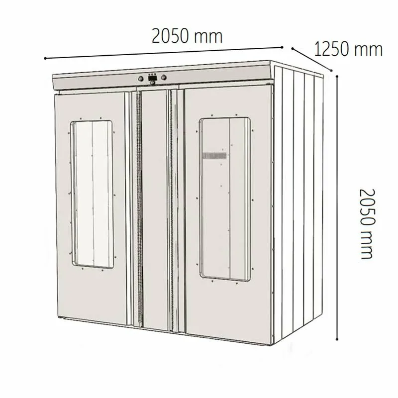 Venarro DEF-MK3 Mayalandırma Kabini Arabalı, 40-60x80 Tepsi Kapasiteli