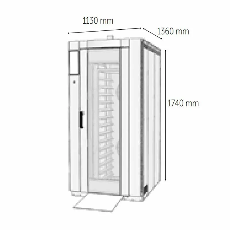 Venarro DEF-P14/40 A Arabalı Dönerli Patisserie Fırın Dijital, Elektrikli, 14 Tepsi Kapatiseli