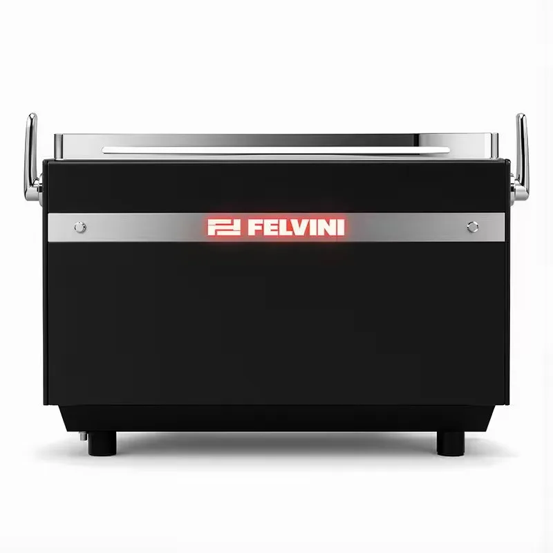 Felvini Armor Tam Otomatik Espresso Kahve Makinesi Yüksek Kaşık PID Kontrollü 2 Gruplu Siyah