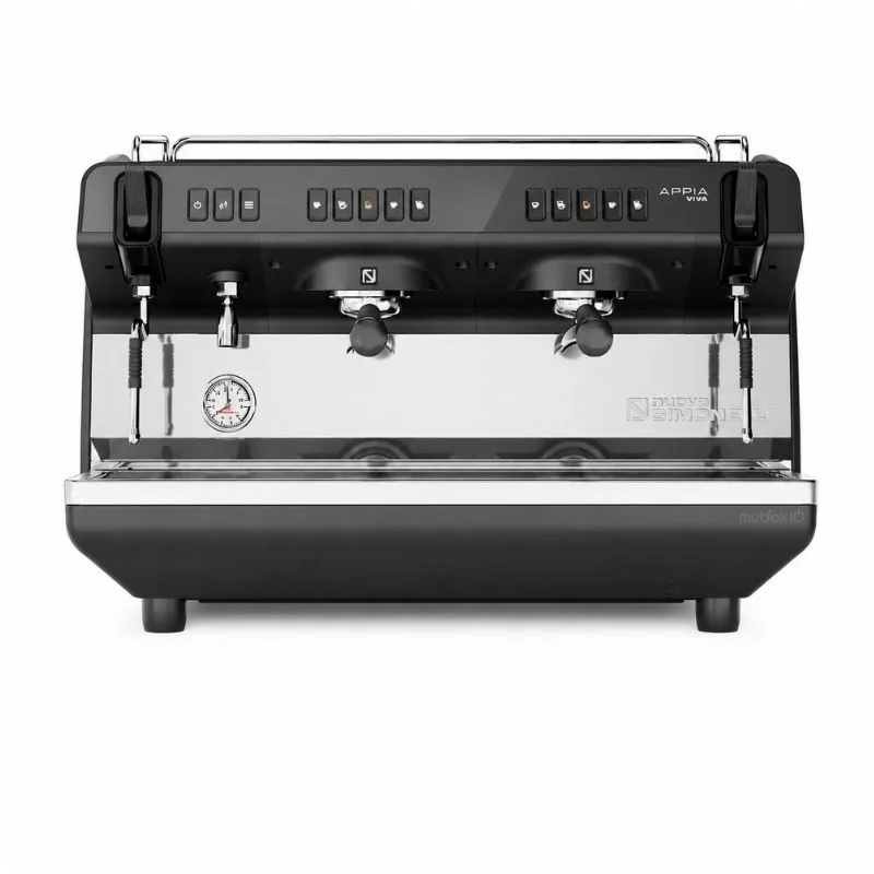 Nuova Simonelli Appia Viva Tall Cup 2 Gruplu Tam Otomatik Espresso Kahve Makinesi Siyah