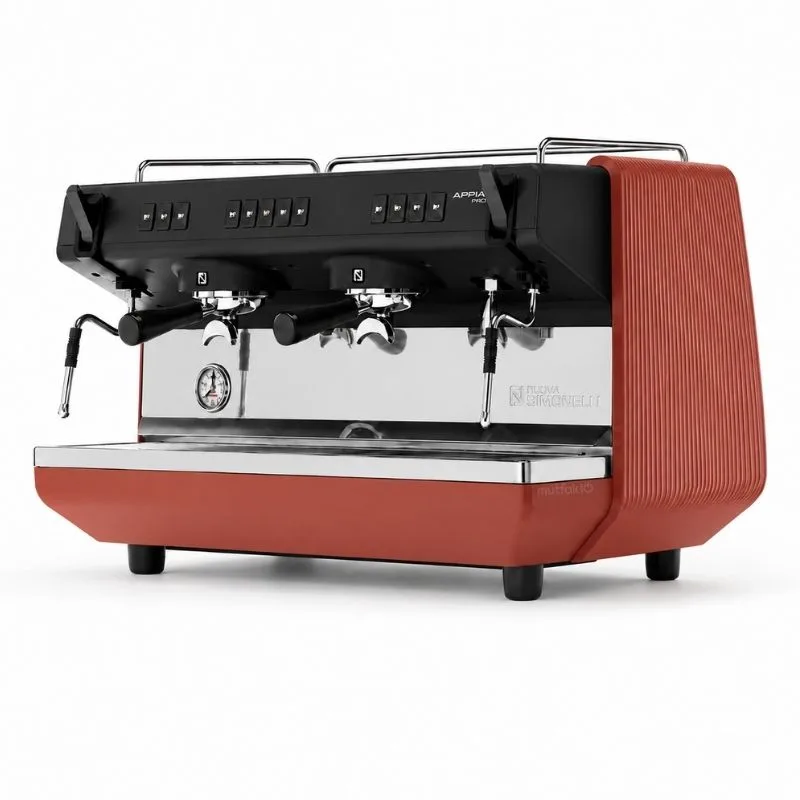 Nuova Simonelli Appia Viva Tall Cup 2 Gruplu Tam Otomatik Espresso Kahve Makinesi Kırmızı