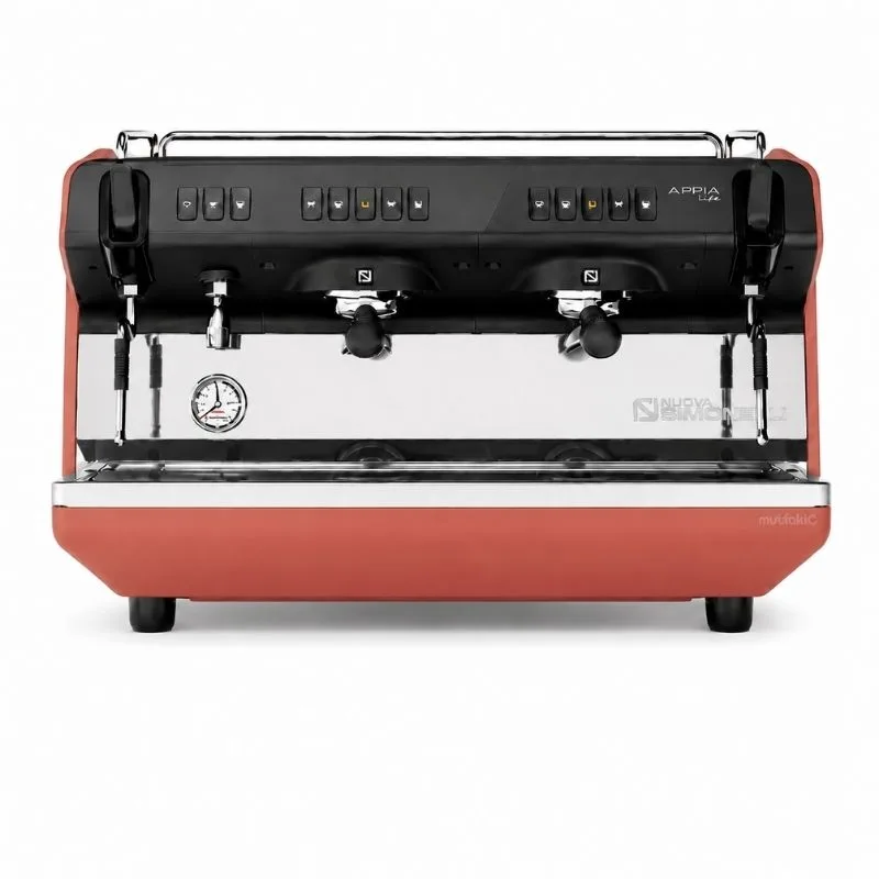 Nuova Simonelli Appia Viva Tall Cup 2 Gruplu Tam Otomatik Espresso Kahve Makinesi Kırmızı