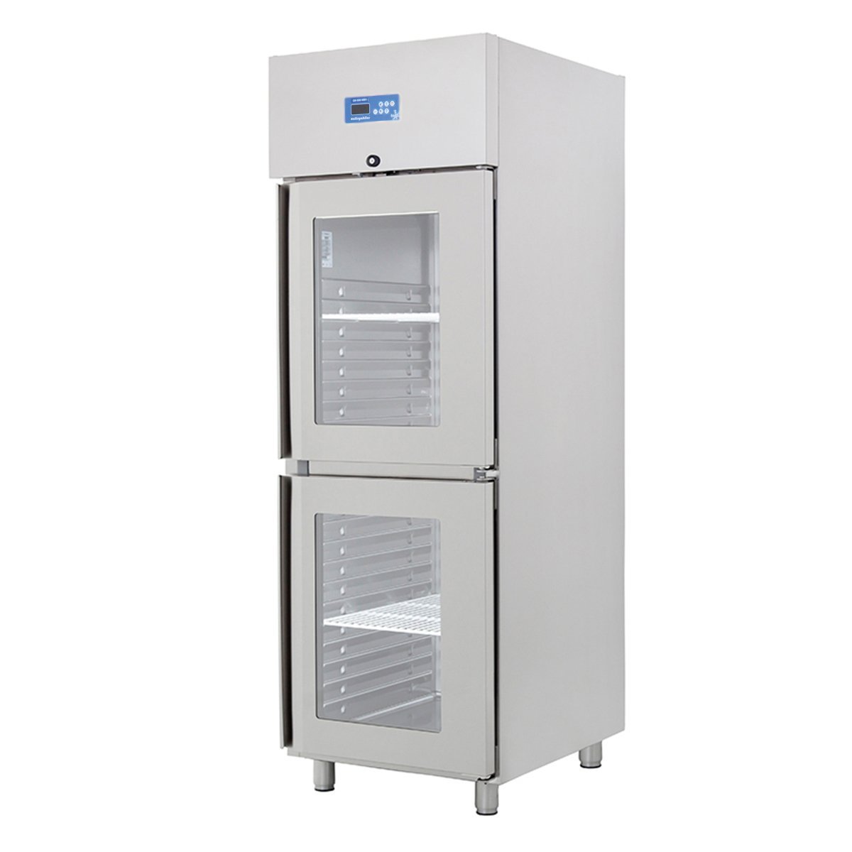 Öztiryakiler Çift Cam Kapılı Dik Tip Buzdolabı, Gn 600 NMV Model, 304 Model
