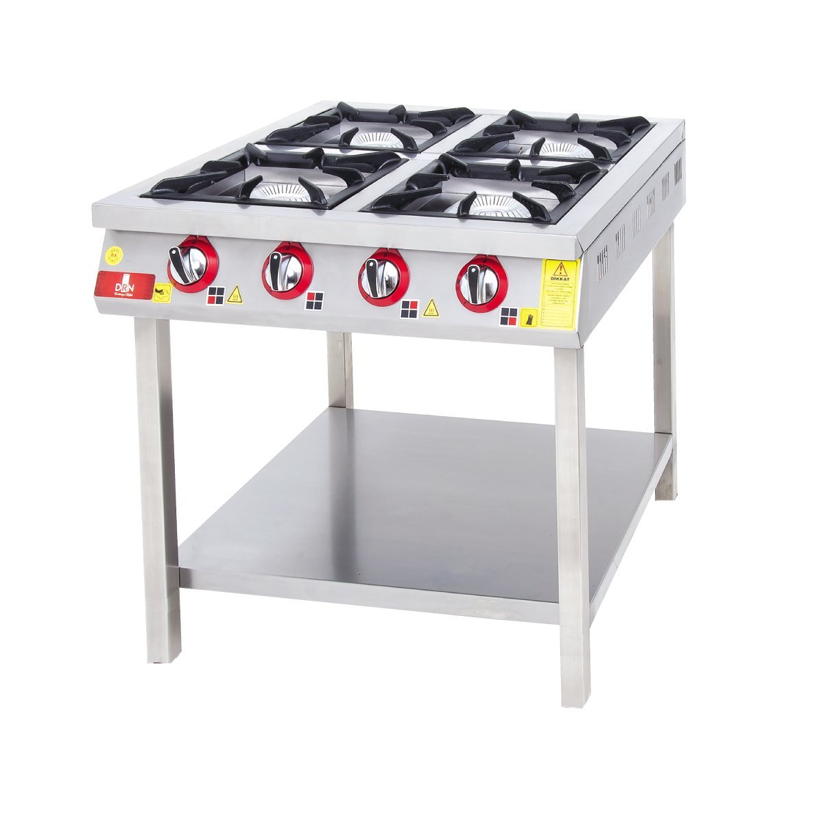 DRN Taban Raflı Ocak 4'lü  Gazlı 80x80