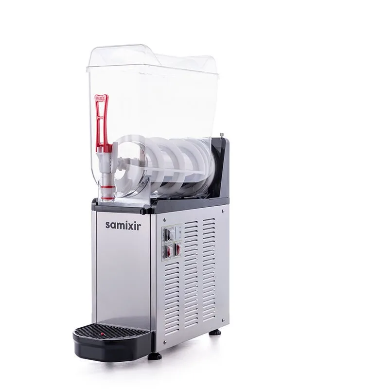 Samixir SLUSH12 Mono Ice Slush Granita Kar Buz Makinesi 12 L, Inox