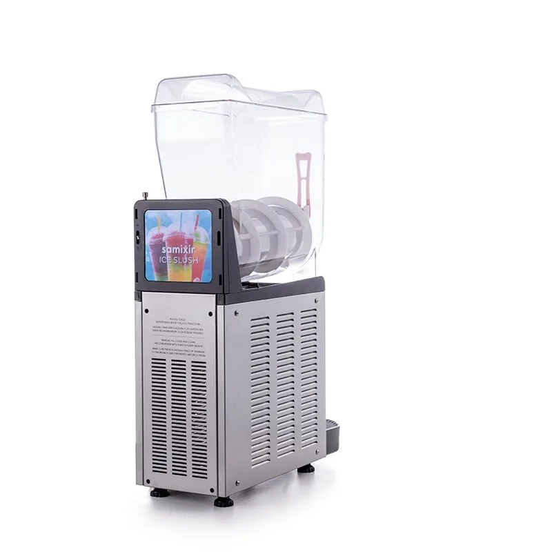 Samixir SLUSH12 Mono Ice Slush Granita Kar Buz Makinesi 12 L, Inox