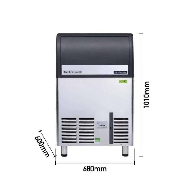 Scotsman EC 177 Eco X Hazneli Gurme Buz Makinesi, 85 Kg/Gün Kapasiteli