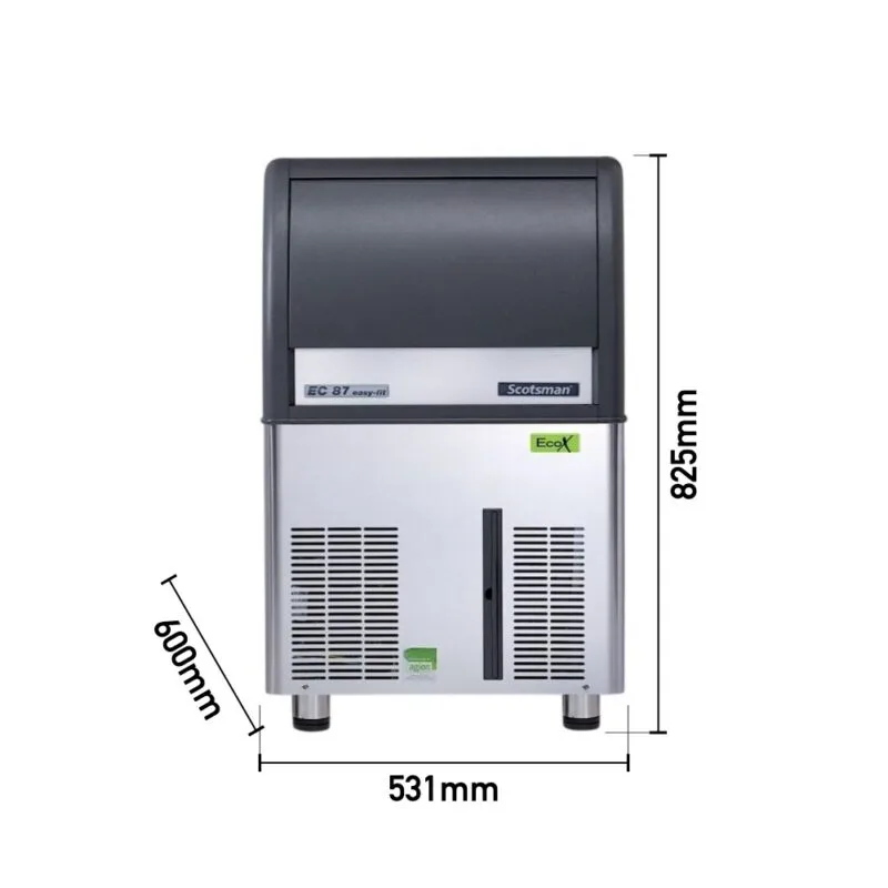 Scotsman EC 87 Eco X Hazneli Gurme Buz Makinesi, 39 Kg/Gün Kapasiteli